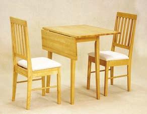 Swiss Drop Leaf Dining Set (2x Chairs)