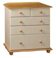 Classic curved plinths Coventry Bedroom Set Cream/ 3+2 Chest 3 Drawer Bedside
