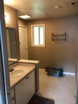 1. Room Master Bathroom Ceiling and walls are in good condition overall. Accessible outlets operate. Light fixture operates.