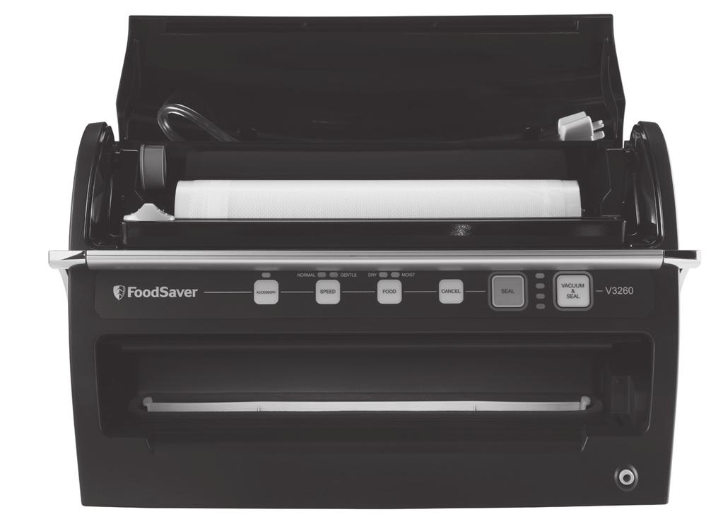 FoodSaver V3200 Series FEATURES A. Roll Storage (Under lid.) B.