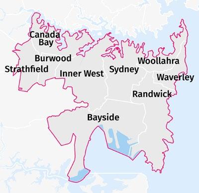 1 About the Plan The Eastern City District covers the Bayside, Burwood, City of Canada Bay, City of Sydney, Inner West, Randwick, Strathfield, Waverley and Woollahra local government areas (refer to