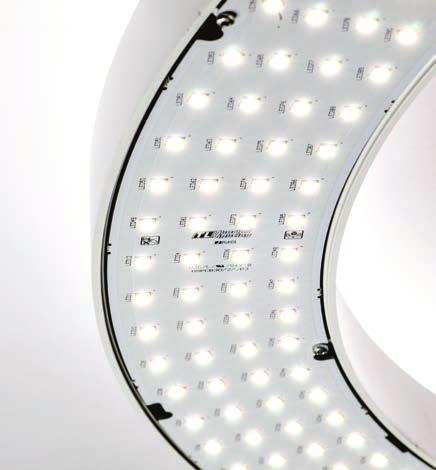 The unique design of the Clara 720 delivers a versatile lighting solution for a wide range of commercial