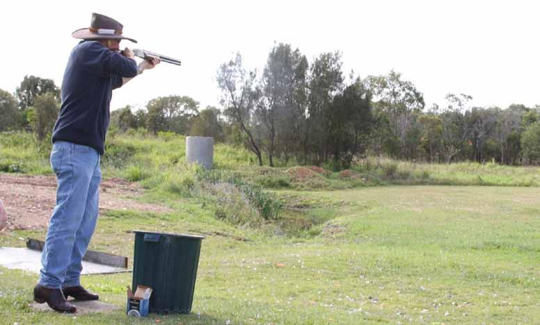 Champion clay target traps and throwers by John McDougall That s a hit! Photo by Brendan Atkinson.