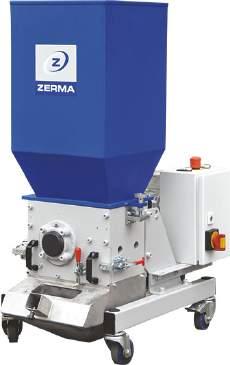 Typical throughput of 300 7000kg/hr with heavy duty bearings and V-cut knife design gives efficient cutting with low dust.