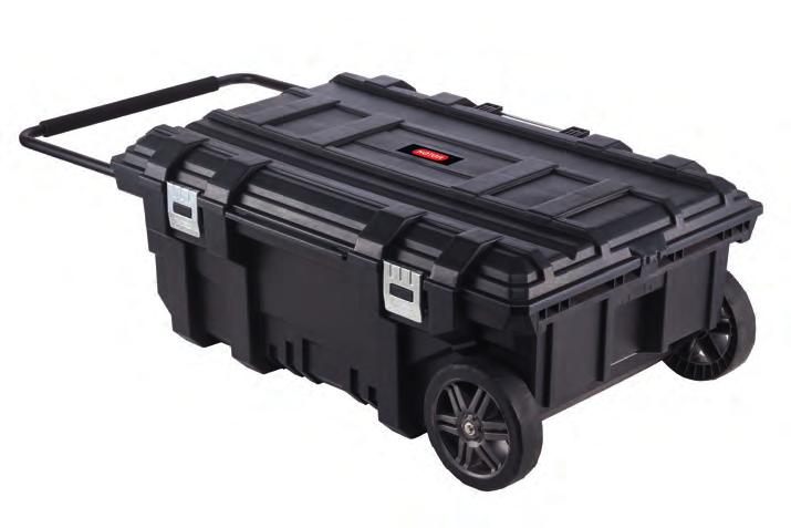 WHEELED JOB BOX - 95L KET17200157 Durable metal latches Water and dust