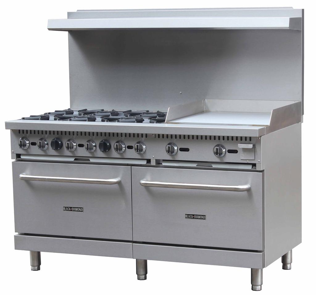 Gas Range/Griddle Combo Comparison Chart Increase your productivity in the kitchen by adding a commercial range with a griddle to your line.