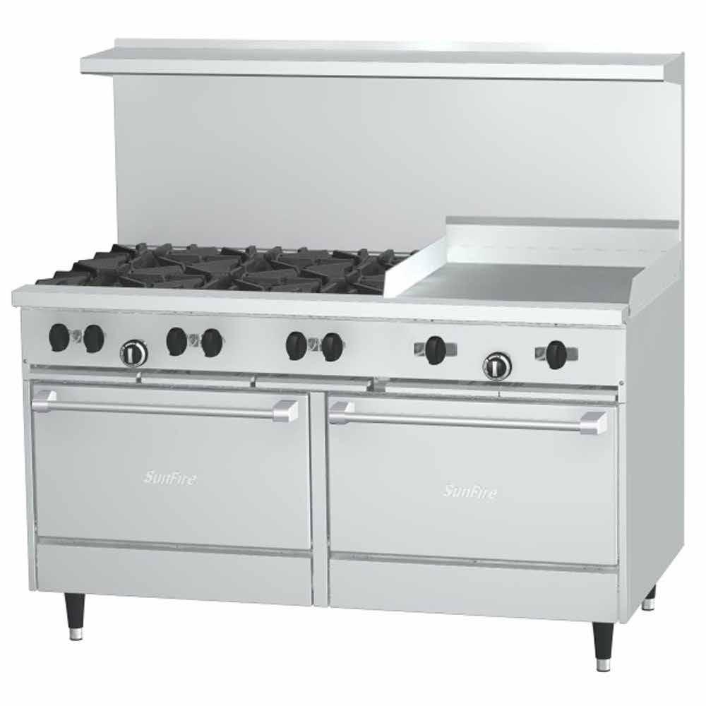 In a commercial kitchen this unit becomes the heart of the cook line and choosing the right range/griddle combo is a key element to having a smooth and efficiently ran operation.