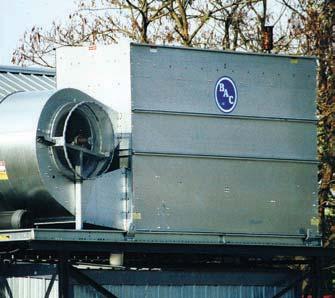 Refrigeration VCL models are centrifugal fan evaporative condensers that are specifically designed with a low profile.