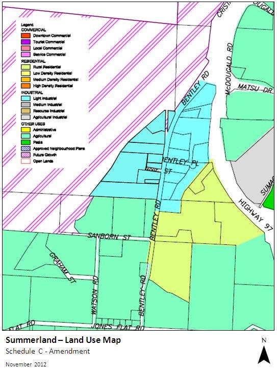 Bylaw 2013-003 OCP and Zoning Amendment (Bentley Road Industrial Area) Schedule A: