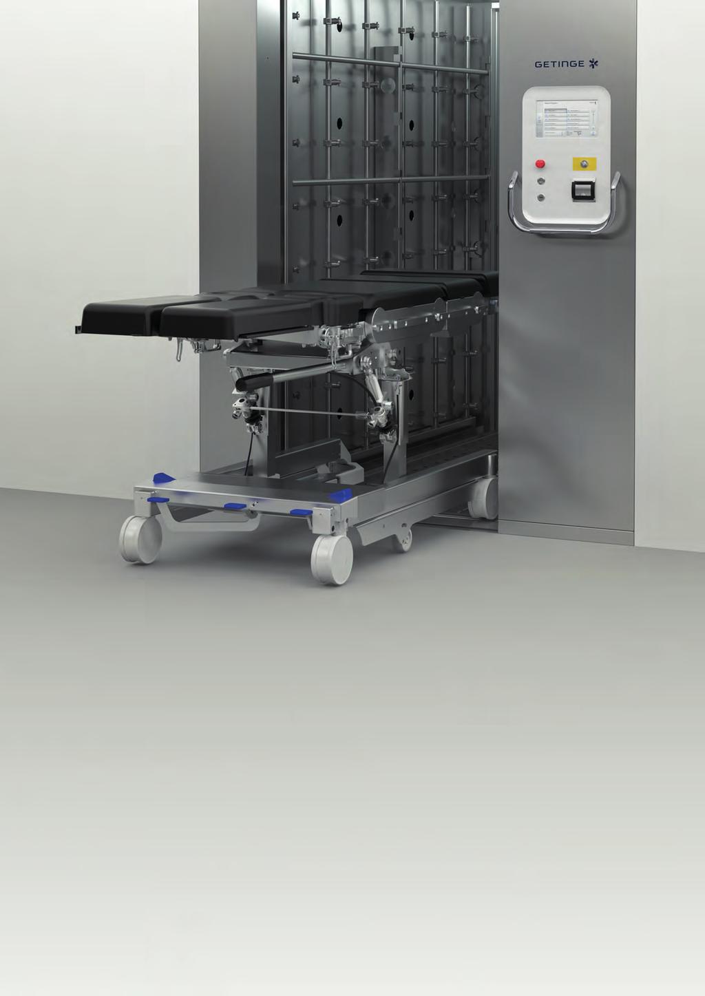 The right size for the job Six chamber sizes to fit your needs A washer that meets your needs All Getinge 9100E Cart Washer-Disinfectors have the same components and features.