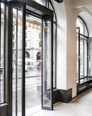 The Gilgen folding door system is designed to provide the perfect solution where easy access is required within limited space environments.