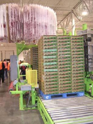 to provide high CO2 Strawberry: Pallet shrouds with