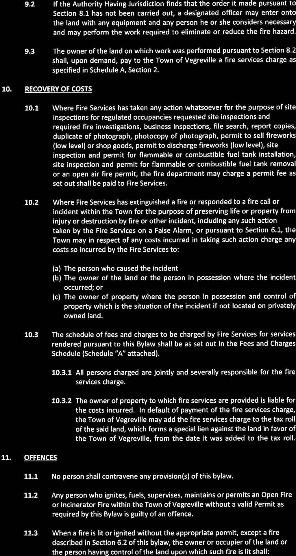 9.2 If the Authority Having Jurisdiction finds that the order it made pursuant to Section 8.