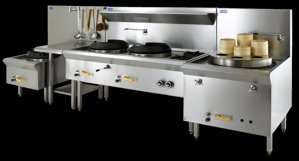 A combination of woks, steamers, stock pot boilers, noodle cookers and teppanyaki grills have been supplied