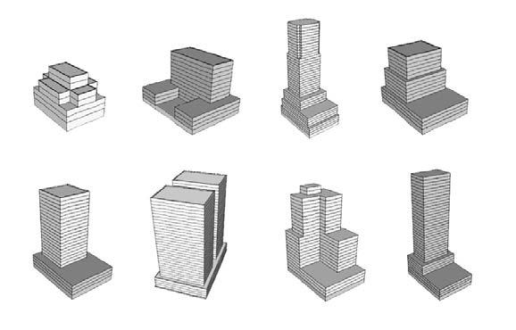Towers These concepts aim to limit the impact of towers and ensure towers are well integrated into the existing neighborhood context. Figure 6: TOWERS DESIGN GUIDELINES DG-22 Slender Towers.