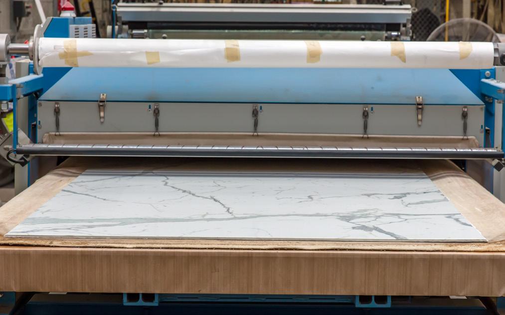 One-of-a-Kind-Factory We create all of our TREND Origina engineered stone products at our state-of-the-art factory in Sebring, Florida. This factory creates 900 slabs or approx.