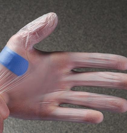 Other Hand-Care Guidelines Cover Infected Wounds Correctly: Hands or wrist o Cover with a bandage or finger cot that prevents fluid from leaking out.