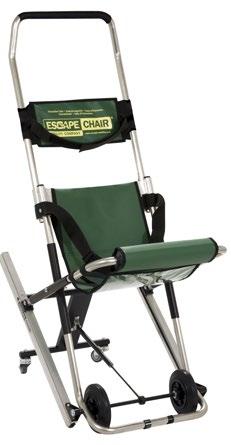 WHAT IS AN ESCAPE-CHAIR? An Escape-Chair is the solution to evacuate people to safety in a seated position down a flight of stairs.