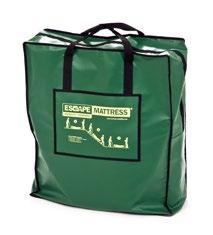 21020 Immediately ready for use Includes storage bag Max carry weight 150kg. ESCAPE-MATTRESS COMPACT Article Nr.