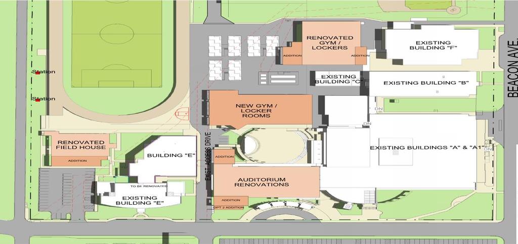 San Antonio ISD Edison High School: - Budget $16.4 million - Bid Docs Scheduled to be out 09/28/18 - Scope of Work: - Demolition of existing and construction of a New Competition Gym.