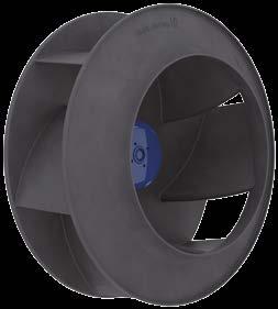 Centrifugal fans C-Alu Cpro Vpro Free running impeller with 7 backwards-curved blades in frame sizes 225 to 1,120 mm.