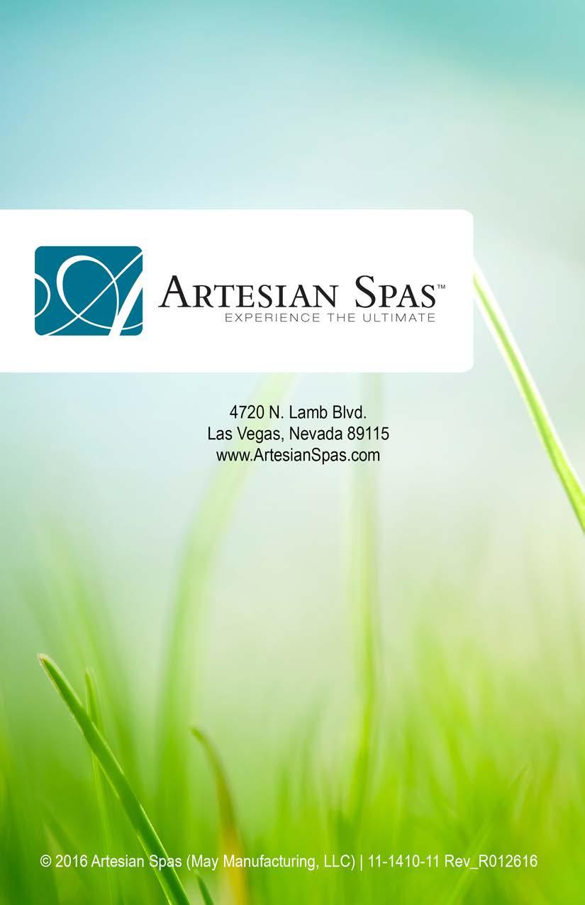 2016 Artesian Spas (May