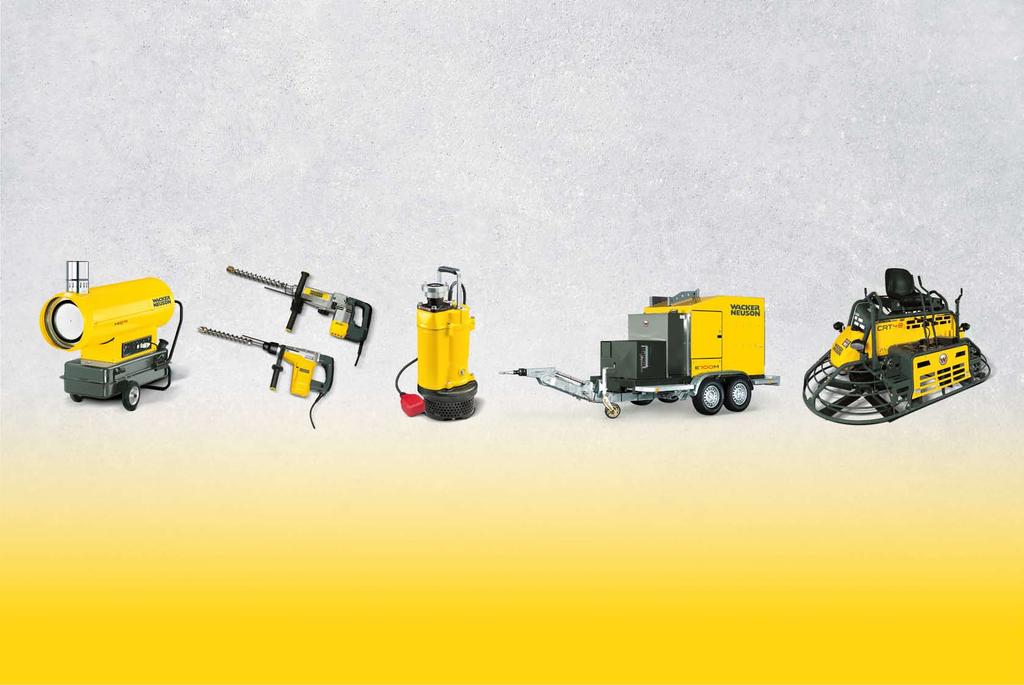 Wacker Neuson machines for improving the efficiency of your work processes. HEAT EFFICIENCY 87% Best in the industry! Mobile heating for any situation: HI 29.
