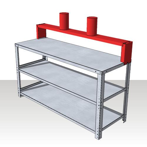 height Possibility to work in one or both sides of the table Self assembly Ducting not included