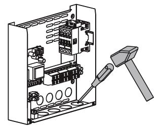NOTE: Do not embed the control unit into the wall, since this may cause excessive heating of the internal components of the unit and lead to damage. See Figure 5.