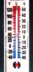 measured by a thermometer freely exposed