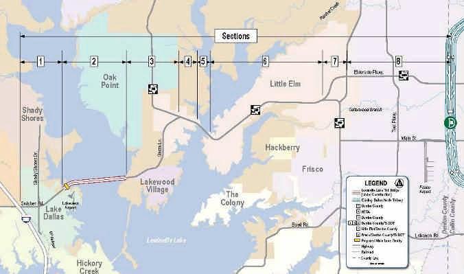 This project has implications for orinth due to the connection of the toll bridge with Swisher Road and Interstate 35-E in the extreme southern portions of orinth.