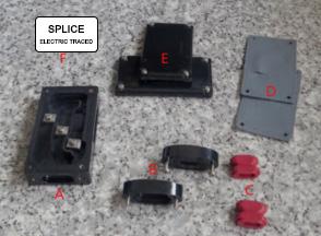 Label Pipe Tracing JSR-JHS - Inline splice tee kit; hazardous