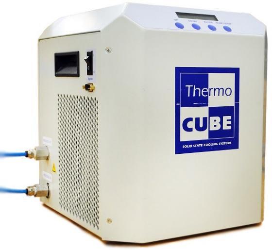 ThermoCube Circulator Used with Magneto Rheology Accessory THERMOCUBE MEASUREMENTS Height: 32 cm (12.75 in) Width: 28 cm (11 in) Depth: 32 cm (12.