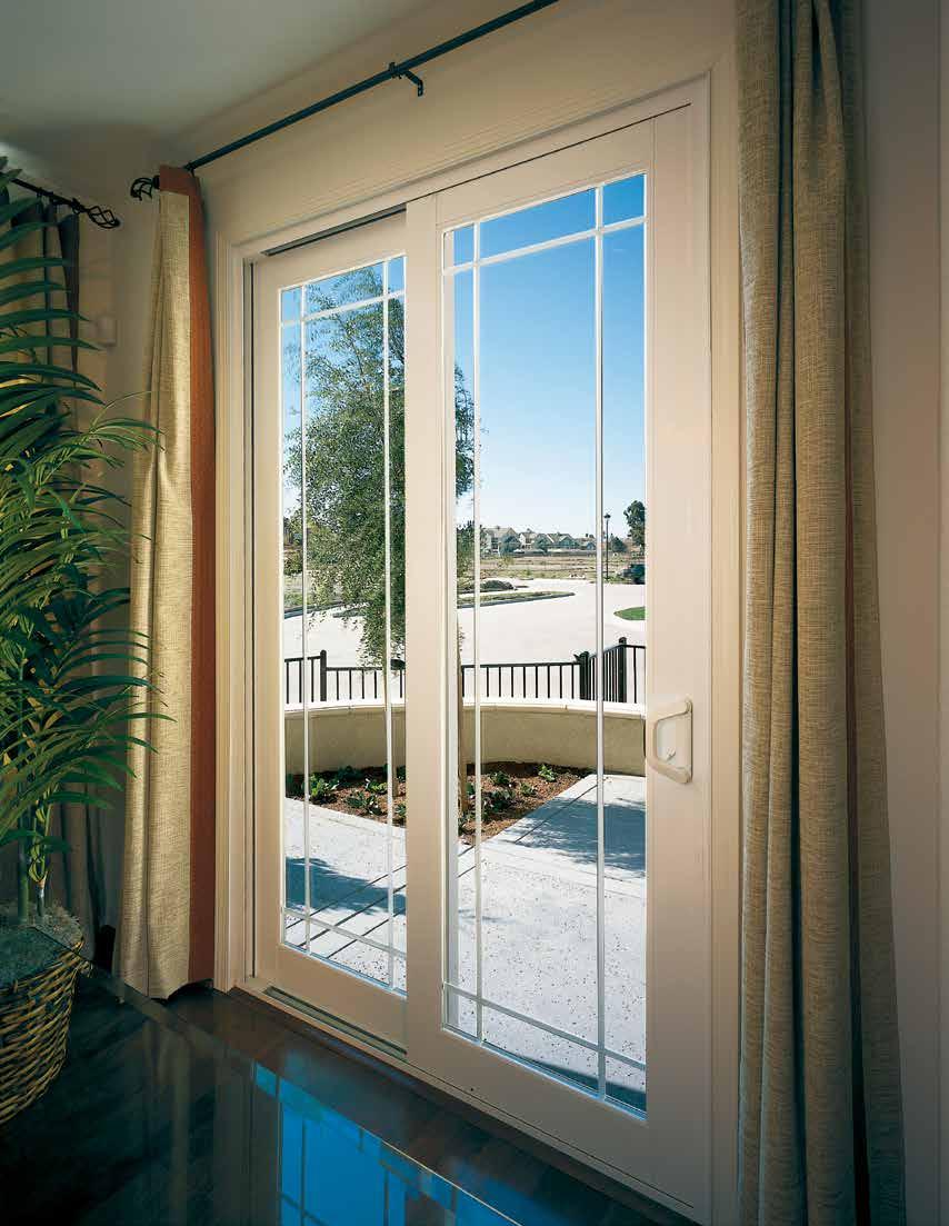 Make it your own Glass As one of the most important components of your patio door, glass can also offer you decorative options and energy efficiency advantages.