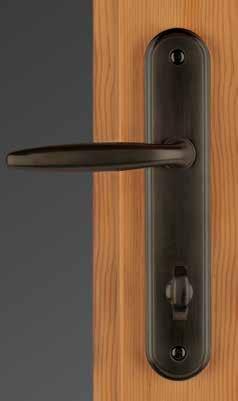 visibly shows you when the door is locked. Choose from the styles and colors below and you also have the option to mix and match interior and exterior hardware finishes.