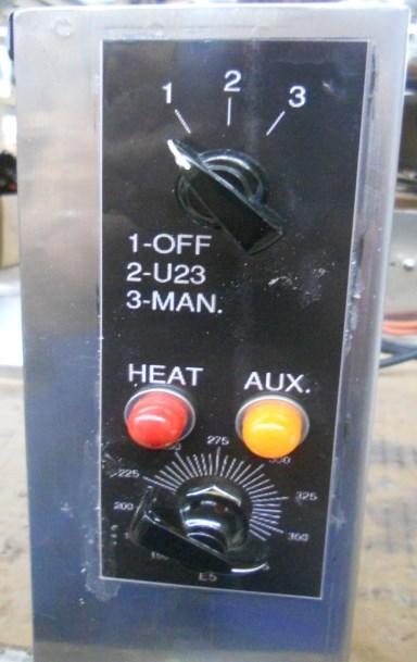 The most effective control of the fryer heating is the computerized controllers on the remote computer control box.
