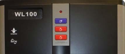 For Cold Water Press the Blue Cold Water Select Button Press the two Red Hot Water Select Buttons at the