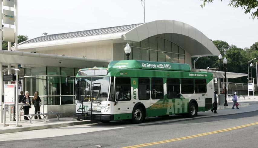 Amenities: Bus Transfer Station Served by five regional bus routes and two local bus routes Even before the transfer station opened in 2008, Shirlington was