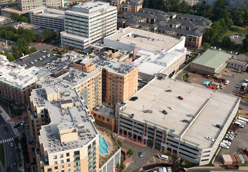 Amenities: Additional Public Parking In order to achieve the 4,539 parking spaces the PDSP called for, Shirlington had to make the transition from surface parking to structured parking Negotiation