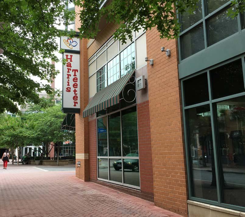 Amenities: Grocery Store Shirlington lacked a grocery story between the 1980s and mid-2000s Few grocery chains were willing to adapt their large, suburban stores to the smaller, two-story space