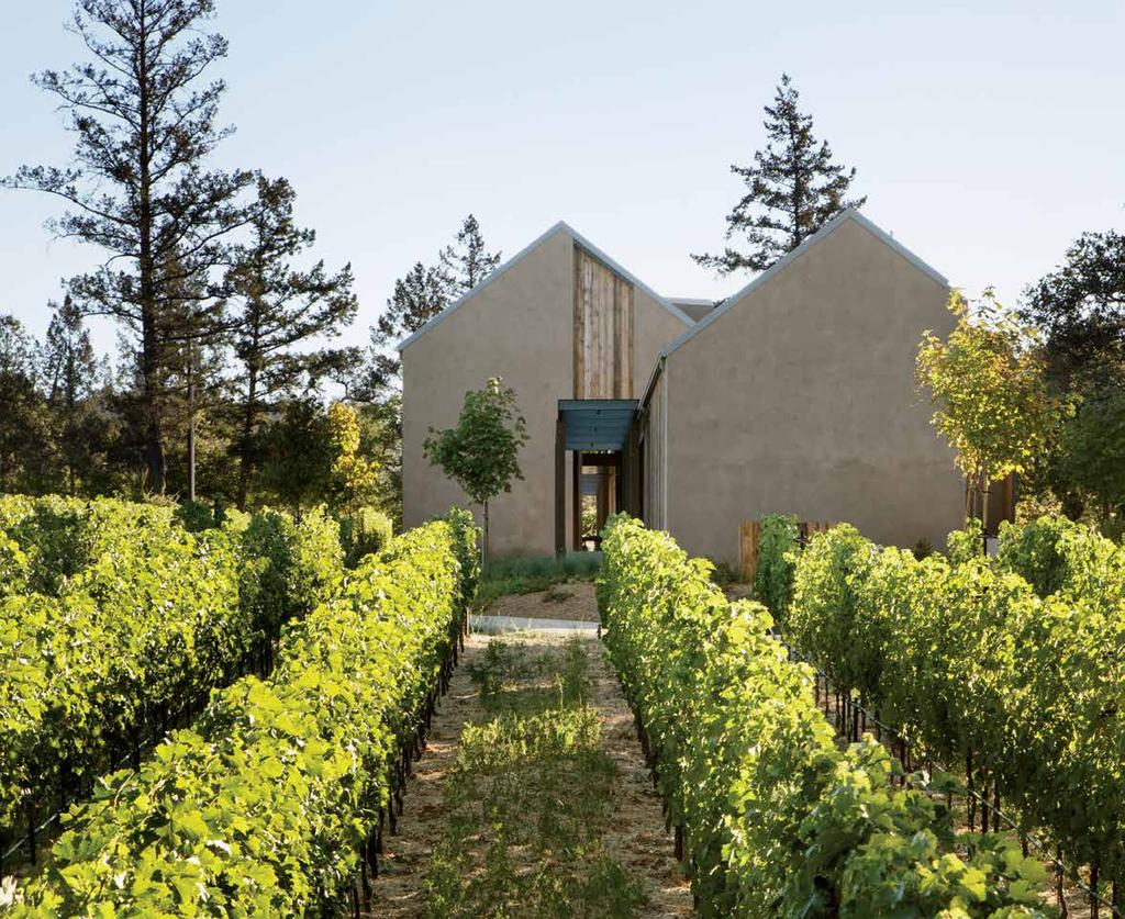 T he sublimely understated home that architect Jess Field and designer Erin Martin recently composed in Napa Valley appears like a piece of thread one made of wood, metal, glass and plaster that s
