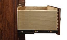 Added Safety Drawer Construction: English Dovetail Drawer