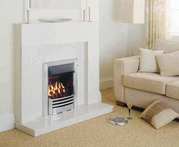 eternal 31 The Eternal Fire Available in brass and silver finishes Choice of deep or slimline coal bed Activeheat for rapid and even heat distribution Fireslide top control for effortless operation