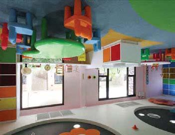 space allowed designers to maximize space, allowing kids to climb into private spaces outfitted with