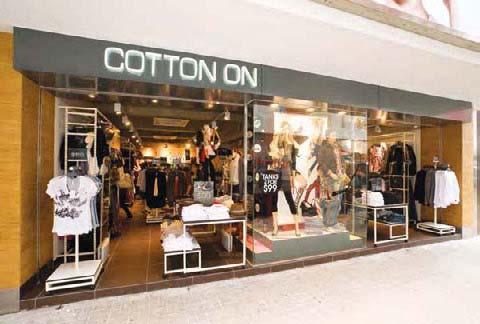 retail environment Cotton On, Singapore & Hong Kong Famous for its
