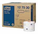 High capacity span for less maintenance. Dispenser: 064353, 064354 Size: 1300 Sheet, Case of 36, 1 Ply Code: 064132 4 Tork Mid-Size Toilet Tissue Roll A Premium soft compact toilet roll with 100m.
