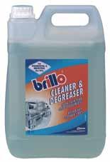 5 Concentrated liquid degreaser. Concentrated liquid degreaser for the cleaning of heavily soiled surfaces in the kitchen.