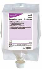 Cleaning Chemicals Catering - Hard Surface & Sanitisers 1 Suma Bac Concentrated D10 Super concentrated liquid detergent sanitiser. For use with Divermite dispensing system.