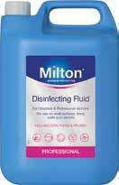 Code: 031051 Cleaning Chemicals 3 Milton Disinfecting Liquid For trusted protection against germs, all round the kitchen - Non-toxic, non-tainting whilst providing 100% germ kill.