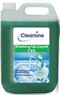 Code: 030000 Code: 031005 Cleaning Chemicals 4 Cleanline GP Mild Concentrate Detergent A highly active detergent for all manual dishwashing and general cleaning.